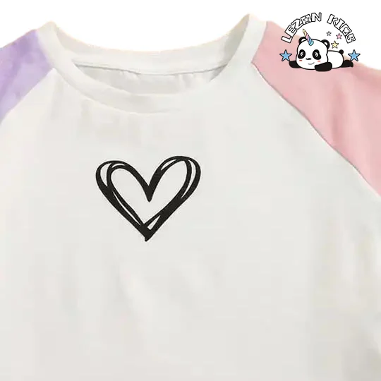 LEZONKIDS - Customizable Products Casual Sport Short T-shirt Shorts Girls Clothing Sets 2pcs Girl Outfit Set